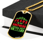 Is My Shepherd Christian Necklace Stainless Steel or 18k Gold Dog Tag 24" Chain-Express Your Love Gifts