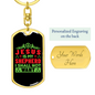 Is My Shepherd Keychain Stainless Steel or 18k Gold Dog Tag Keyring-Express Your Love Gifts