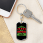 Is My Shepherd Keychain Stainless Steel or 18k Gold Dog Tag Keyring-Express Your Love Gifts