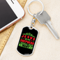 Is My Shepherd Keychain Stainless Steel or 18k Gold Dog Tag Keyring-Express Your Love Gifts