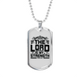 Is My Strength Christian Necklace Stainless Steel or 18k Gold Dog Tag 24" Chain-Express Your Love Gifts