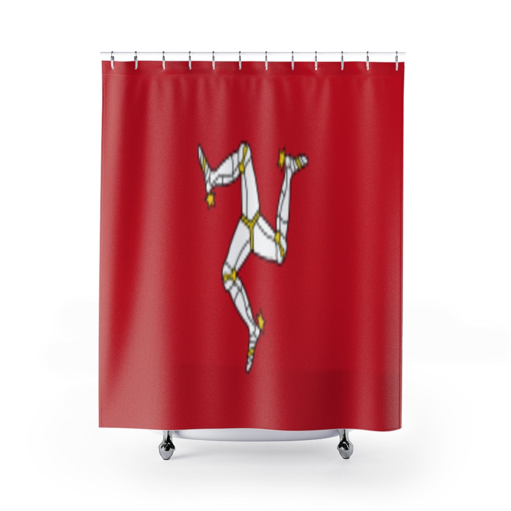 Isle of Man Stylish Design 71" x 74" Elegant Waterproof Shower Curtain for a Spa-like Bathroom Paradise Exceptional Craftsmanship-Express Your Love Gifts