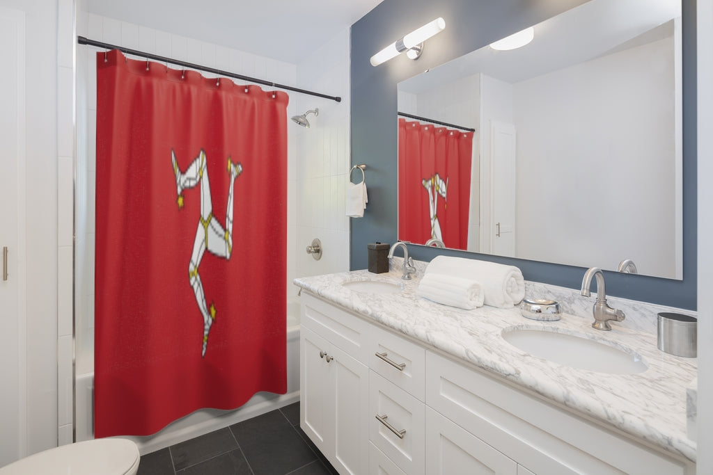 Isle of Man Stylish Design 71" x 74" Elegant Waterproof Shower Curtain for a Spa-like Bathroom Paradise Exceptional Craftsmanship-Express Your Love Gifts