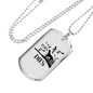 It Flies It Dies Necklace Stainless Steel or 18k Gold Dog Tag 24" Chain-Express Your Love Gifts