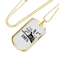 It Flies It Dies Necklace Stainless Steel or 18k Gold Dog Tag 24" Chain-Express Your Love Gifts