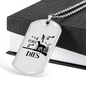 It Flies It Dies Necklace Stainless Steel or 18k Gold Dog Tag 24" Chain-Express Your Love Gifts
