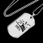 It Flies It Dies Necklace Stainless Steel or 18k Gold Dog Tag 24" Chain-Express Your Love Gifts