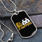 It Happens 2 Crypto Necklace Stainless Steel or 18k Gold Dog Tag 24" Chain-Express Your Love Gifts