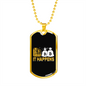 It Happens 2 Crypto Necklace Stainless Steel or 18k Gold Dog Tag 24" Chain-Express Your Love Gifts
