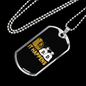 It Happens 2 Crypto Necklace Stainless Steel or 18k Gold Dog Tag 24" Chain-Express Your Love Gifts