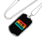 It Happens Bitcoin Crypto Necklace Stainless Steel or 18k Gold Dog Tag 24" Chain-Express Your Love Gifts