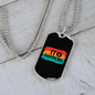 It Happens Bitcoin Crypto Necklace Stainless Steel or 18k Gold Dog Tag 24" Chain-Express Your Love Gifts