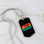 It Happens Bitcoin Crypto Necklace Stainless Steel or 18k Gold Dog Tag 24" Chain-Express Your Love Gifts