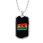 It Happens Bitcoin Crypto Necklace Stainless Steel or 18k Gold Dog Tag 24" Chain-Express Your Love Gifts
