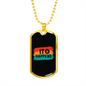 It Happens Bitcoin Crypto Necklace Stainless Steel or 18k Gold Dog Tag 24" Chain-Express Your Love Gifts