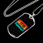 It Happens Bitcoin Crypto Necklace Stainless Steel or 18k Gold Dog Tag 24" Chain-Express Your Love Gifts