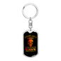 It Is Not Just A Hobby Cycling Keychain Stainless Steel or 18k Gold Dog Tag Keyring-Express Your Love Gifts