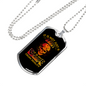 It Is Not Just A Hobby Cycling Necklace Stainless Steel or 18k Gold Dog Tag 24"-Express Your Love Gifts