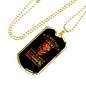 It Is Not Just A Hobby Cycling Necklace Stainless Steel or 18k Gold Dog Tag 24"-Express Your Love Gifts