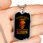 It Is Not Just A Hobby Cycling Necklace Stainless Steel or 18k Gold Dog Tag 24"-Express Your Love Gifts