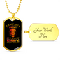It Is Not Just A Hobby Cycling Necklace Stainless Steel or 18k Gold Dog Tag 24"-Express Your Love Gifts