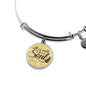 It Is Well With My Soul Circle Pendant Bangle Bracelet Stainless Steel or 18k Gold-Express Your Love Gifts