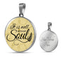 It Is Well With My Soul Lamentations Circle Necklace Stainless Steel or 18k Gold 18-22"-Express Your Love Gifts