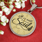 It Is Well With My Soul Lamentations Circle Necklace Stainless Steel or 18k Gold 18-22"-Express Your Love Gifts
