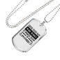 It Makes Them Possible Christian Necklace Stainless Steel or 18k Gold Dog Tag 24" Chain-Express Your Love Gifts