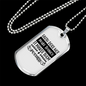 It Makes Them Possible Christian Necklace Stainless Steel or 18k Gold Dog Tag 24" Chain-Express Your Love Gifts