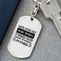 It Makes Them Possible Keychain Stainless Steel or 18k Gold Dog Tag Keyring-Express Your Love Gifts