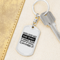 It Makes Them Possible Keychain Stainless Steel or 18k Gold Dog Tag Keyring-Express Your Love Gifts