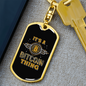 It's a Bitcoin Thing Crypto Keychain Stainless Steel or 18k Gold Dog Tag Keyring-Express Your Love Gifts