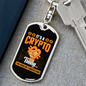 It's a Crypto Thing Bitcoin Crypto Keychain Stainless Steel or 18k Gold Dog Tag Keyring-Express Your Love Gifts