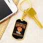 It's a Crypto Thing Bitcoin Crypto Keychain Stainless Steel or 18k Gold Dog Tag Keyring-Express Your Love Gifts