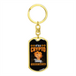 It's a Crypto Thing Bitcoin Crypto Keychain Stainless Steel or 18k Gold Dog Tag Keyring-Express Your Love Gifts