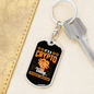 It's a Crypto Thing Bitcoin Crypto Keychain Stainless Steel or 18k Gold Dog Tag Keyring-Express Your Love Gifts