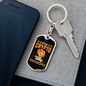 It's a Crypto Thing Bitcoin Crypto Keychain Stainless Steel or 18k Gold Dog Tag Keyring-Express Your Love Gifts