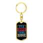 It's a Crypto Thing Crypto Keychain Stainless Steel or 18k Gold Dog Tag Keyring-Express Your Love Gifts