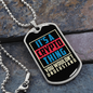 It's a Crypto Thing Crypto Necklace Stainless Steel or 18k Gold Dog Tag 24" Chain-Express Your Love Gifts