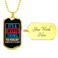 It's a Crypto Thing Crypto Necklace Stainless Steel or 18k Gold Dog Tag 24" Chain-Express Your Love Gifts