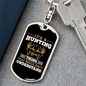It'S A Hunting Thing Keychain Stainless Steel or 18k Gold Dog Tag Keyring-Express Your Love Gifts