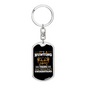 It'S A Hunting Thing Keychain Stainless Steel or 18k Gold Dog Tag Keyring-Express Your Love Gifts