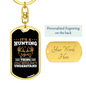 It'S A Hunting Thing Keychain Stainless Steel or 18k Gold Dog Tag Keyring-Express Your Love Gifts
