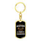 It'S A Hunting Thing Keychain Stainless Steel or 18k Gold Dog Tag Keyring-Express Your Love Gifts