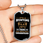 It'S A Hunting Thing Necklace Stainless Steel or 18k Gold Dog Tag 24" Chain-Express Your Love Gifts