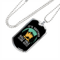 It's Another Half Mile Horse Necklace Stainless Steel or 18k Gold Dog Tag 24" Chain-Express Your Love Gifts