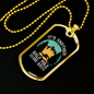 It's Another Half Mile Horse Necklace Stainless Steel or 18k Gold Dog Tag 24" Chain-Express Your Love Gifts