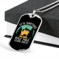 It's Another Half Mile Horse Necklace Stainless Steel or 18k Gold Dog Tag 24" Chain-Express Your Love Gifts