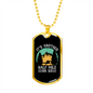 It's Another Half Mile Horse Necklace Stainless Steel or 18k Gold Dog Tag 24" Chain-Express Your Love Gifts
